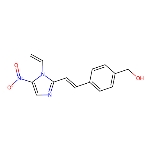 [4-[2-(1-Ethenyl-5-nitroimidazol-2-yl)ethenyl]phenyl]methanol structure