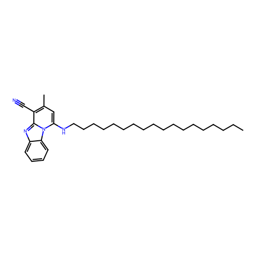 3-Methyl-1-(octadecylamino)pyrido[1,2-a]benzimidazole-4-carbonitrile structure