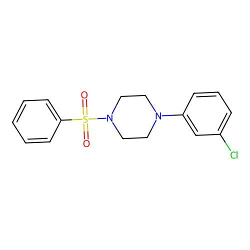 1-(3-Chlorophenyl)-4-(phenylsulfonyl)piperazine structure