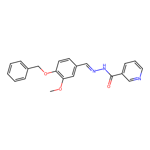 N'-(4-(Benzyloxy)-3-methoxybenzylidene)nicotinohydrazide structure