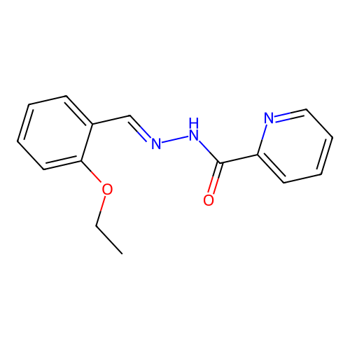 N-[(2-ethoxyphenyl)methylideneamino]pyridine-2-carboxamide structure