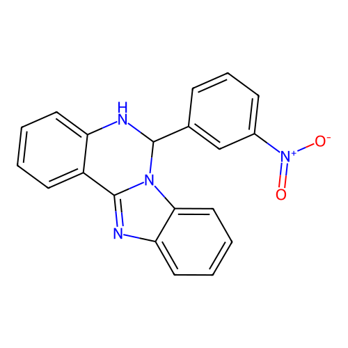 6-(3-Nitrophenyl)-5,6-dihydrobenzimidazo[1,2-c]quinazoline structure