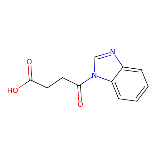 4-(1H-benzimidazol-1-yl)-4-oxobutanoic acid structure