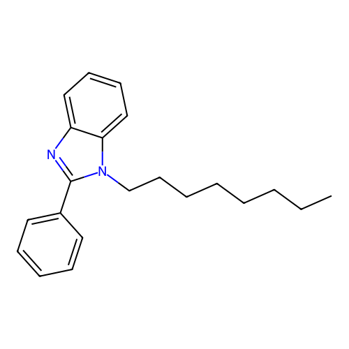 1-Octyl-2-phenylbenzimidazole structure