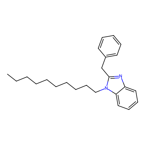 1-Decyl-2-benzylbenzimidazole structure