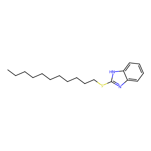 2-(undecylthio)-1H-benzo[d]imidazole structure