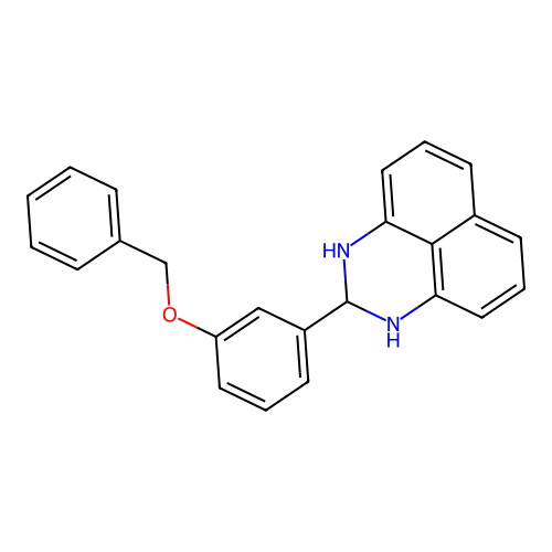 2-(3-Benzyloxy-phenyl)-2,3-dihydro-1H-perimidine structure