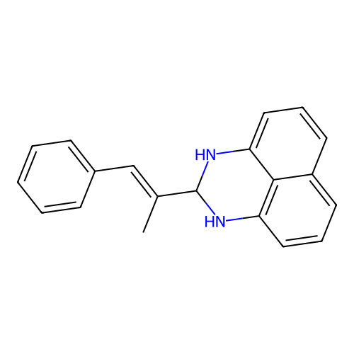 2-(1-Methyl-2-phenyl-vinyl)-2,3-dihydro-1H-perimidine structure