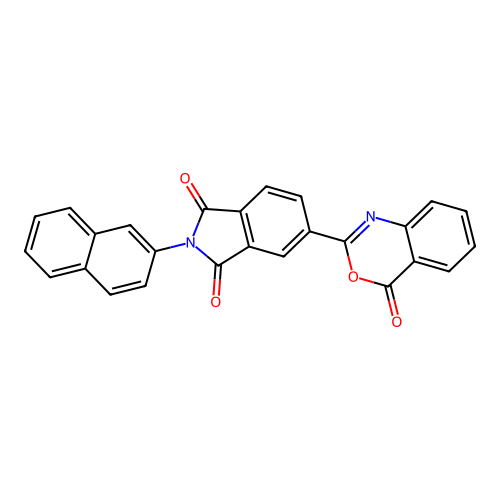 2-(naphthalen-2-yl)-5-(4-oxo-4H-3,1-benzoxazin-2-yl)-1H-isoindole-1,3(2H)-dione structure
