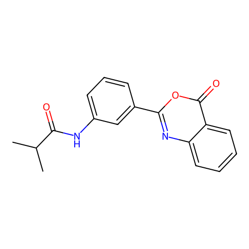 N-[3-(4-Oxo-4H-benzo[d][1,3]oxazin-2-yl)-phenyl]-isobutyramide structure