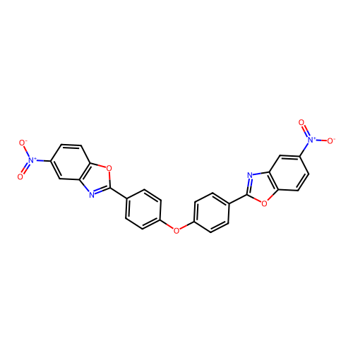 2,2'-(Oxybis(4,1-phenylene))bis(5-nitrobenzo[d]oxazole) structure