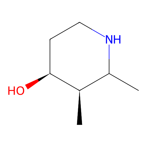 (3R,4S)-2,3-dimethylpiperidin-4-ol structure