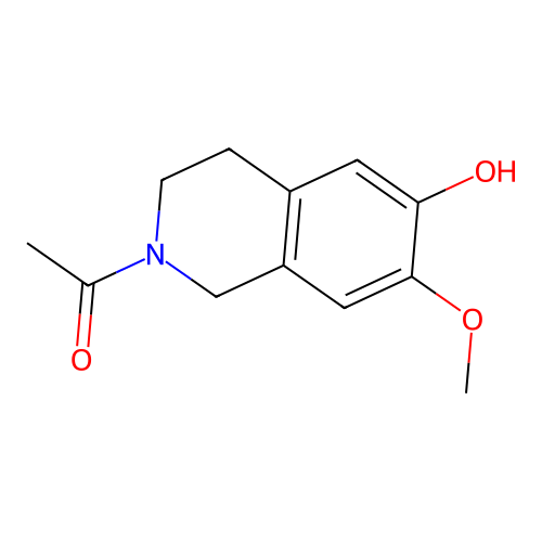 N-Acetyl-6-hydroxy-7-methoxy-1,2,3,4-tetrahydroisoquinoline structure
