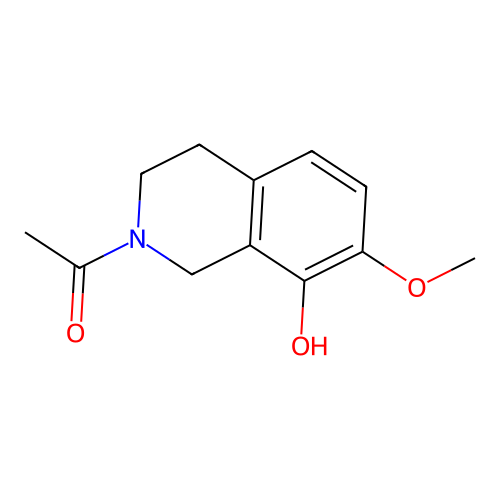 1-(8-hydroxy-7-methoxy-3,4-dihydro-1H-isoquinolin-2-yl)ethanone structure