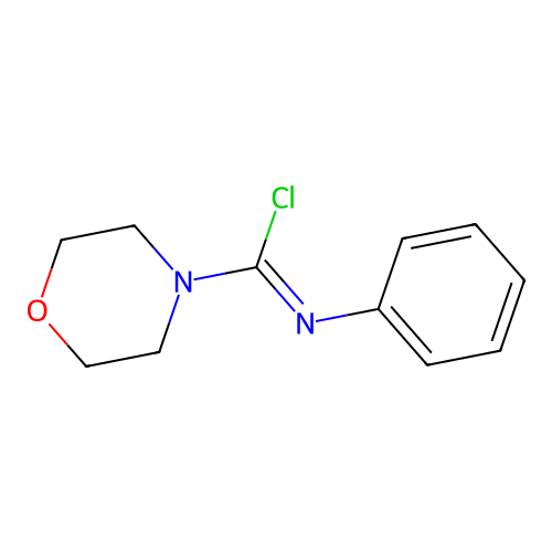 N-phenylmorpholine-4-carboximidoyl chloride structure