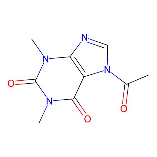 7-Acetyltheophylline structure