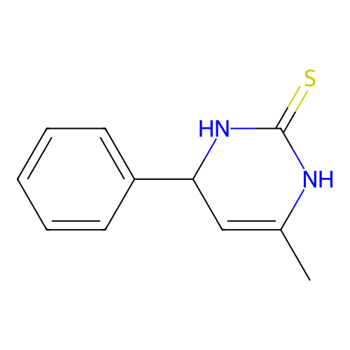 6-Methyl-4-phenyl-3,4-dihydro-1H-pyrimidine-2-thione structure