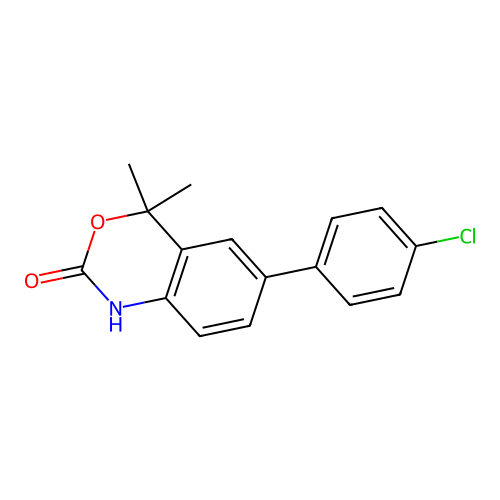 6-(4-Chlorophenyl)-4,4-dimethyl-1H-benzo[D][1,3]oxazin-2(4H)-one structure