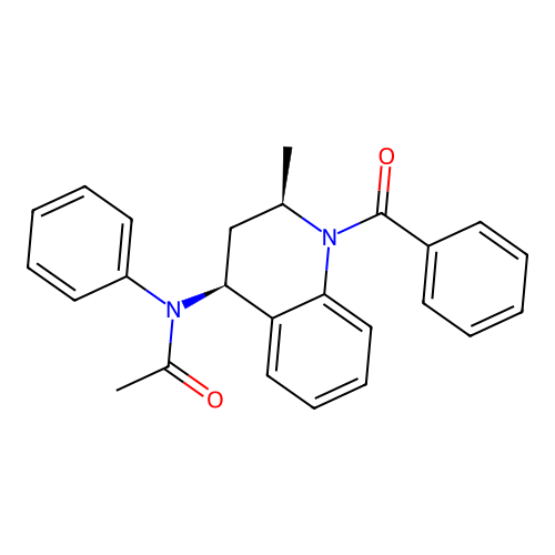 N-((2R,4S)-1-benzoyl-2-methyl-1,2,3,4-tetrahydroquinolin-4-yl)-N-phenylacetamide structure