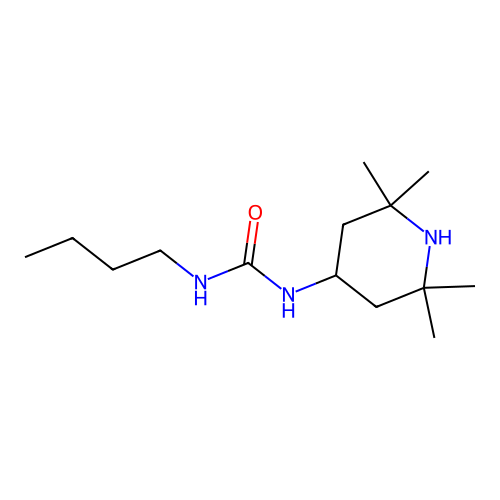 1-Butyl-3-(2,2,6,6-tetramethylpiperidin-4-yl)urea structure