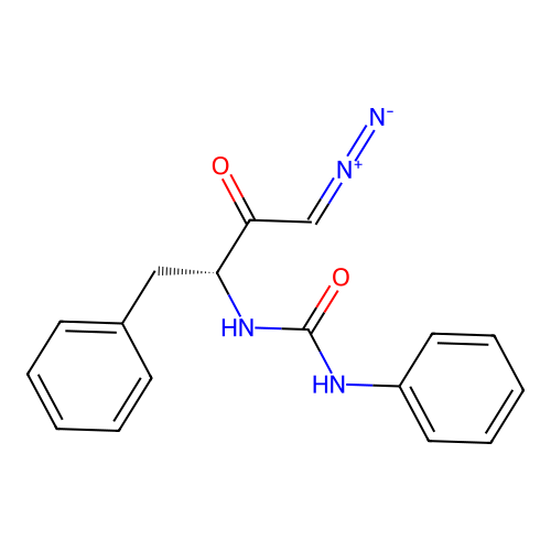 (R)-1-(4-diazo-3-oxo-1-phenylbutan-2-yl)-3-phenylurea structure