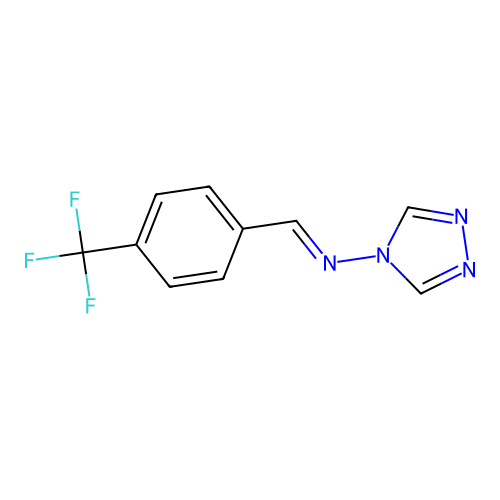 (NE)-N-{[4-(Trifluoromethyl)phenyl]methylidene}-4H-1,2,4-triazol-4-amine structure