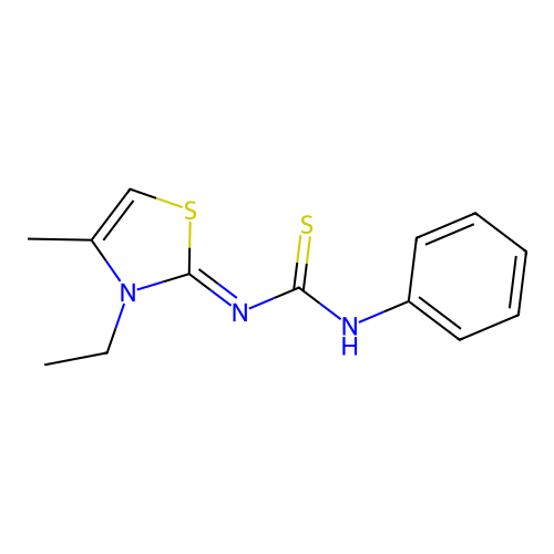 3-[(2Z)-3-Ethyl-4-methyl-2,3-dihydro-1,3-thiazol-2-ylidene]-1-phenylthiourea structure
