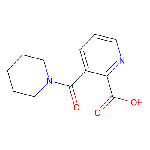 3-(Piperidine-1-carbonyl)pyridine-2-carboxylic acid structure