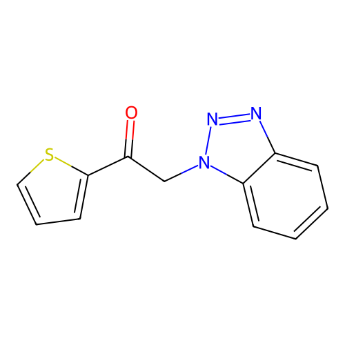 2-(Benzotriazol-1-yl)-1-thiophen-2-ylethanone structure