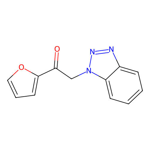 2-(Benzotriazol-1-yl)-1-(furan-2-yl)ethanone structure