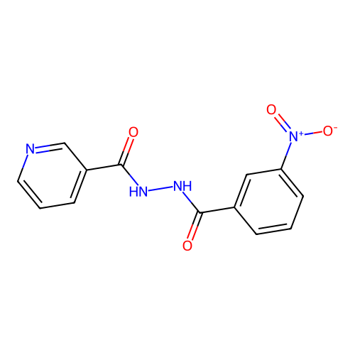 N'-(3-nitrobenzoyl)pyridine-3-carbohydrazide structure