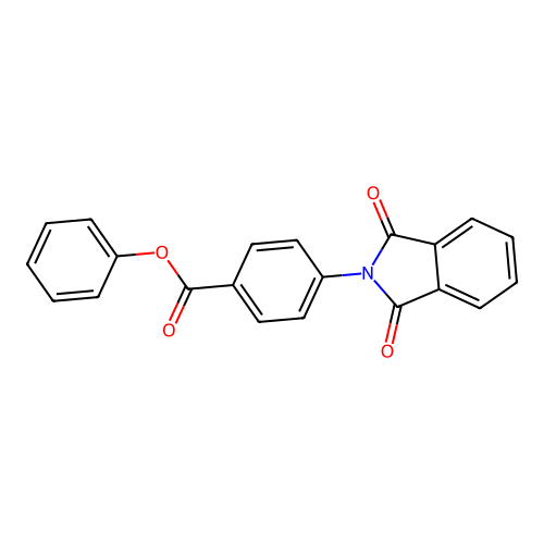 phenyl 4-(1,3-dioxo-1,3-dihydro-2H-isoindol-2-yl)benzoate structure