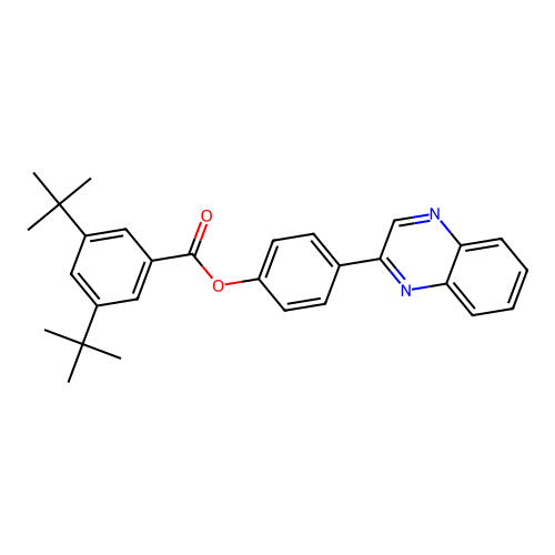4-(Quinoxalin-2-yl)phenyl 3,5-di-tert-butylbenzoate structure