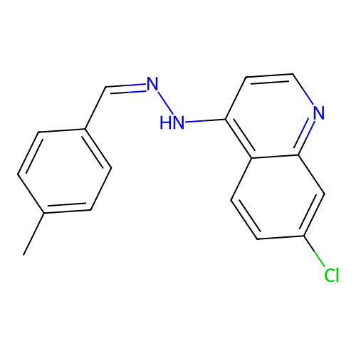7-Chloro-4-[2-[(4-methylphenyl)methylidene]hydrazin-1-yl]quinoline structure