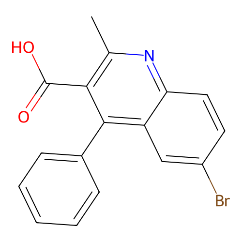 6-Bromo-2-methyl-4-phenylquinoline-3-carboxylic acid structure
