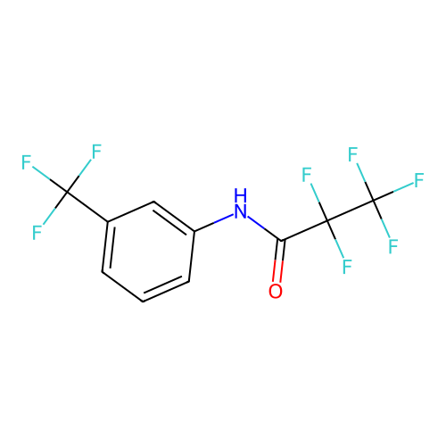 2,2,3,3,3-pentafluoro-N-[3-(trifluoromethyl)phenyl]propanamide structure