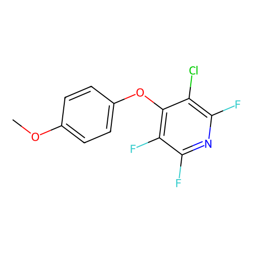 3-Chloro-2,5,6-trifluoro-4-(4-methoxyphenoxy)pyridine structure