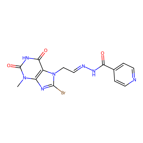 C14H12BrN7O3 structure