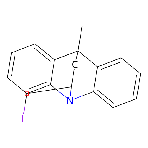 11-(iodomethyl)-9-methyl-9H-9,10-ethanoacridine structure