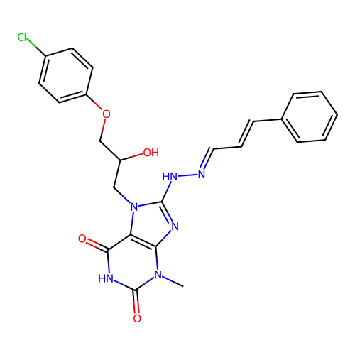 C24H23ClN6O4 structure