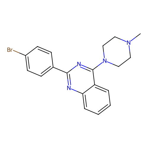 2-(4-Bromophenyl)-4-(4-methylpiperazin-1-yl)quinazoline structure