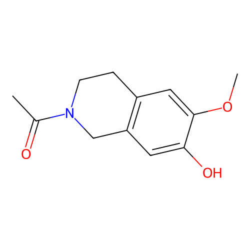 1-(7-hydroxy-6-methoxy-3,4-dihydro-1H-isoquinolin-2-yl)ethanone structure