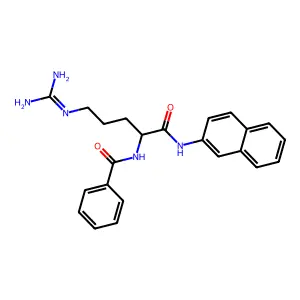 N-(4-((Aminoiminomethyl)amino)-1-((2-naphthalenylamino)carbonyl)butyl)benzamide structure