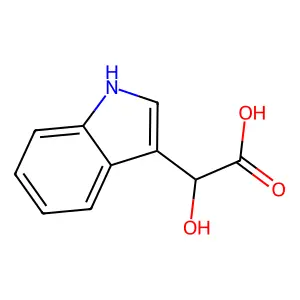 2-hydroxy-2-(1H-indol-3-yl)acetic acid structure