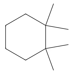 Cyclohexane, tetramethyl- structure