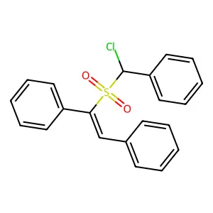 [2-[Chloro(phenyl)methyl]sulfonyl-2-phenylethenyl]benzene structure