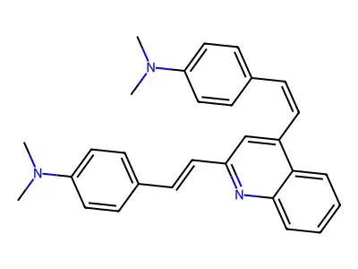 4-[(Z)-2-[2-[(E)-2-[4-(dimethylamino)phenyl]ethenyl]quinolin structure