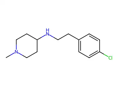 N-[2-(4-chlorophenyl)ethyl]-1-methylpiperidin-4-amine structure