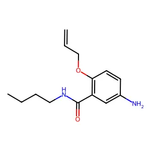 Benzamide, 2-(allyloxy)-5-amino-N-butyl- structure