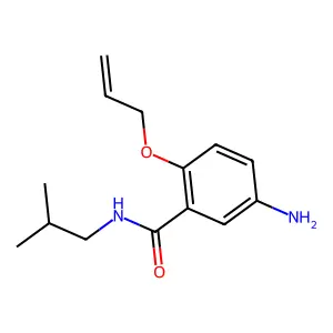 2-(烯丙氧基)-5-氨基-N-异丁基苯甲酰胺 structure